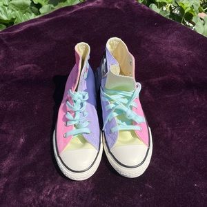 New Converse Colorblock Hi-Top All Star Sneakers